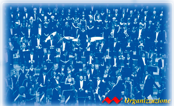 immagine dello stage dell'auditoriuo con l'orchestra